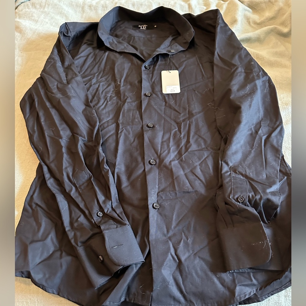 NWT ID menswear button up shirt slim fit medium
